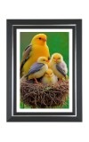 Yellow Canary Photo Wall & Table Frame | 12x16 Inch Black Designer | Perfect For Gifting & Home Decor (F9613)