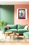Lord Shiva Photo Frame For Wall & Table | 7x9 Inch Golden Cherry Finish | Decorative Lord Shiva Photo Frame For Home, Office & Pooja Room (F11589)