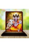 Car Desk/Table Top Lord Datta Wooden Photo Stand â€“ 3x4 Inches, Compact & Stylish Spiritual Display For Car, Home & Office (Pack Of 1) (F15083)