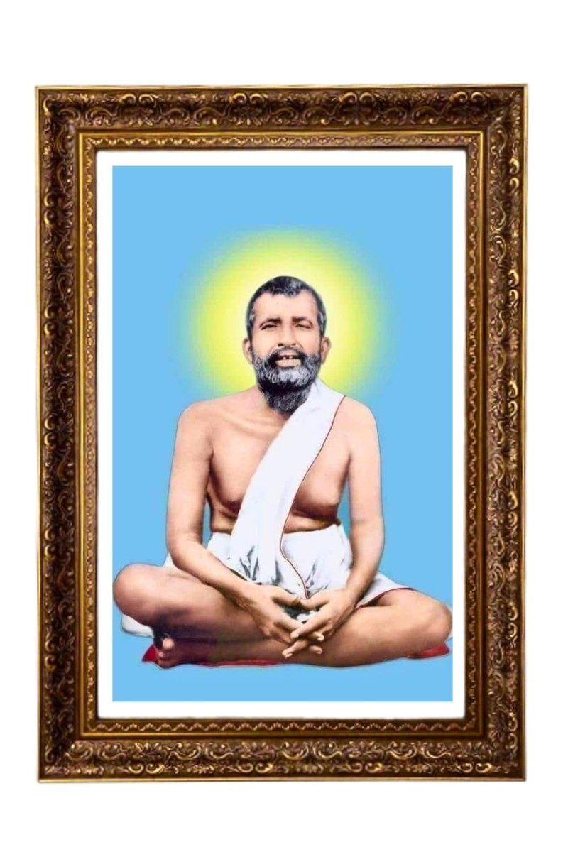 Shree Baba Ram Krishna Big Photo Frame - 20x28 Inches For Home,Temple & Office Decoration (F10993)