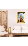 Mata Lakhsmi Golden Photo Frame - 16x20 Inches | Elegant Wooden Frame For Home, Office & Temple Decoration | Spiritual Wall & Table Decor And Gift Item (F9481)