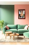 Lord Shiva Photo Frame For Wall & Table | 7x9 Inch Golden Cherry Finish | Decorative Lord Shiva Photo Frame For Home, Office & Pooja Room (F11764)