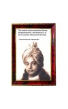 Paramahamsa Yogananda Photo Frame For Wall & Table | 7x9 Inch Golden Cherry Finish | Decorative Paramahamsa Yogananda Photo Frame For Home, Office & Pooja Room (F11754)