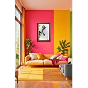 Mahatma Gandhi Big Photo Frame - 20x28 Inches For Home,Temple & Office Decoration (F11263)