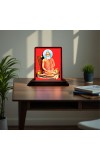 Car Desk/Table Top Baba Lokenath Brahmachari Wooden Photo Stand 3x4 Inches, Compact & Stylish Spiritual Display For Car, Home & Office (Pack Of 1) (F14488)