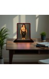 Car Desk/Table Top Lord Murgun Wooden Photo Stand â€“ 3x4 Inches, Compact & Stylish Spiritual Display For Car, Home & Office (Pack Of 1) (F15149)