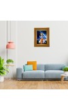 Har Har Mahadev Photo Frame 10x14 Inches-Brown Wooden Frame For Home, Office & Temple Decoration And Gifting (F6402)