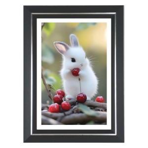 Cute Bunny Rabbit Photo Wall & Table Frame | 12x16 Inch Black Designer | Perfect For Gifting & Home Decor (F9623) Cute Bunny Rabbit Photo Wall & Table Frame | 12x16 Inch Black Designer | Perfect For Gifting & Home Decor (F9623)