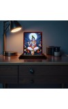 Car Desk/Table Top Lord Krishna Wooden Photo Stand 3x4 Inches, Compact & Stylish Spiritual Display For Car, Home & Office (Pack Of 1) (F14214)
