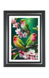 Small Parrot Photo Wall & Table Frame | 10x14 Inch Black Designer | Perfect For Gifting & Home Decor (F9578)