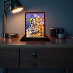 Car Desk/Table Top Lord Shiva Wooden Photo Stand 3x4 Inches, Compact & Stylish Spiritual Display For Car, Home & Office (Pack Of 1) (F14247) Car Desk/Table Top Lord Shiva Wooden Photo Stand 3x4 Inches, Compact & Stylish Spiritual Display For Car, Home & Office (Pack Of 1) (F14247)
