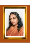 Paramahansa Yogananda. Golden Photo Frame - 10x14 Inches | Elegant Wooden Frame For Home, Office & Temple Decoration | Spiritual Wall & Table Decor and Gift Item
