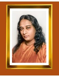 Paramahansa Yogananda. Golden Photo Frame - 10x14 Inches | Elegant Wooden Frame For Home, Office & Temple Decoration | Spiritual Wall & Table Decor And Gift Item (F9469)