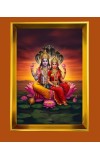 Golden Photo Frame - 10x14 Inches | Elegant Wooden Frame For Home, Office & Temple Decoration | Spiritual Wall & Table Decor and Gift Item