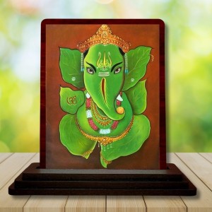 Car Desk/Table Top Lord Ganesha Wooden Photo Stand 3x4 Inches, Compact & Stylish Spiritual Display For Car, Home & Office (Pack Of 1) (F14645) Car Desk/Table Top Lord Ganesha Wooden Photo Stand 3x4 Inches, Compact & Stylish Spiritual Display For Car, Home & Office (Pack Of 1) (F14645)