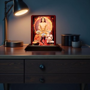 Car Desk/Table Top Mahavathar Babaji Wooden Photo Stand 3x4 Inches, Compact & Stylish Spiritual Display For Car, Home & Office (Pack Of 1) (F14321) Car Desk/Table Top Mahavathar Babaji Wooden Photo Stand 3x4 Inches, Compact & Stylish Spiritual Display For Car, Home & Office (Pack Of 1) (F14321)