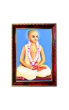 Narottama Dasa Thakura Photo Frame For Wall & Table | 7x9 Inch Golden Cherry Finish | Decorative Narottama Dasa Thakura Photo Frame For Home, Office & Pooja Room (F11534)