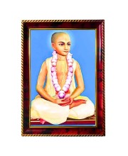 Narottama Dasa Thakura Photo Frame For Wall & Table | 7x9 Inch Golden Cherry Finish | Decorative Narottama Dasa Thakura Photo Frame For Home, Office & Pooja Room (F11534)