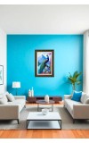 Peacock Big Photo Frame - 20x28 Inches For Home,Temple & Office Decoration (F11036)
