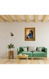Swami Vivekananda Photo Frame 10x14 Inches-Brown Wooden Frame For Home, Office & Temple Decoration And Gifting (F6280)