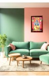 Dhanvanthari Photo Frame For Wall & Table | 7x9 Inch Golden Cherry Finish | Decorative Dhanvanthari Photo Frame For Home, Office & Pooja Room (F11724)