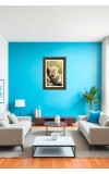 Orange Kittens Sitting On A Tree Big Photo Frame - 20x28 Inches For Home,Temple & Office Decoration (F11061)