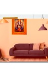 Lord Ganesha Photo Frame 10x14 Inches-Brown Wooden Frame For Home, Office & Temple Decoration And Gifting (F6464)