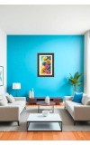 Floral Painting Print Big Photo Frame - 20x28 Inches For Home,Temple & Office Decoration (F10997)