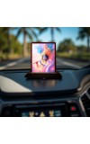 Car Desk/Table Top Lord Krishna Wooden Photo Stand 3x4 Inches, Compact & Stylish Spiritual Display For Car, Home & Office (Pack Of 1) (F14625)