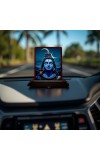 Car Desk/Table Top Lord Shiva Wooden Photo Stand 3x4 Inches, Compact & Stylish Spiritual Display For Car, Home & Office (Pack Of 1) (F14217)