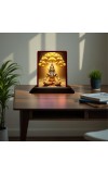 Car Desk/Table Top Lord Shiva Wooden Photo Stand â€“ 3x4 Inches, Compact & Stylish Spiritual Display For Car, Home & Office (Pack Of 1) (F15152)