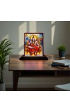 Car Desk/Table Top Lord Shankar Wooden Photo Stand â€“ 3x4 Inches, Compact & Stylish Spiritual Display For Car, Home & Office (Pack Of 1) (F15064)