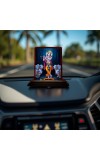 Car Desk/Table Top Lord Krishna Wooden Photo Stand 3x4 Inches, Compact & Stylish Spiritual Display For Car, Home & Office (Pack Of 1) (F14602)