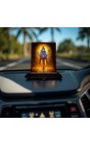 Car Desk/Table Top Lord Shiva Wooden Photo Stand â€“ 3x4 Inches, Compact & Stylish Spiritual Display For Car, Home & Office (Pack Of 1) (F15105)