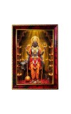 Shani Dev Photo Frame For Wall & Table | 7x9 Inch Golden Cherry Finish | Decorative Shani Dev Photo Frame For Home, Office & Pooja Room (F11689)