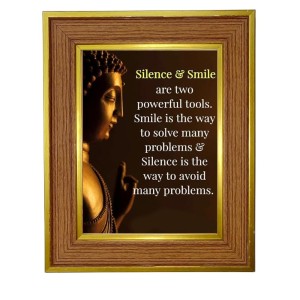 Lord Buddha Photo Frame 14x18 Inches-Brown Wooden Frame For Home, Office & Temple Decoration And Gifting (F6308) Lord Buddha Photo Frame 14x18 Inches-Brown Wooden Frame For Home, Office & Temple Decoration And Gifting (F6308)
