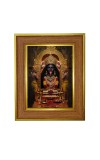 Goddess Maa Kali Photo Frame 12x16 Inches-Brown Wooden Frame For Home, Office & Temple Decoration And Gifting (F6399)