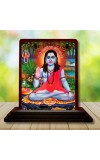 Car Desk/Table Top Gorakhnath Ji Wooden Photo Stand 3x4 Inches, Compact & Stylish Spiritual Display For Car, Home & Office (Pack Of 1) (F14134)