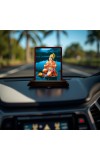 Car Desk/Table Top Lord Hanuman Wooden Photo Stand 3x4 Inches, Compact & Stylish Spiritual Display For Car, Home & Office (Pack Of 1) (F14646)