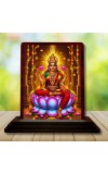 Car Desk/Table Top Maa Laxmi Wooden Photo Stand â€“ 3x4 Inches, Compact & Stylish Spiritual Display For Car, Home & Office (Pack Of 1) (F15085)