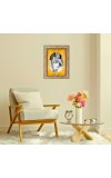 Sri Sri Anukul Chandra Thakur Spiritual Guru Digital Photo In Designer Frame, Size 8x12 Inch | Hindu Religious Picture For Home Temple, Office & Gift | Wall Art & Pooja Decor (F10486)
