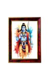 God Rama Photo Frame For Wall & Table | 7x9 Inch Golden Cherry Finish | Decorative God Rama Photo Frame For Home, Office & Pooja Room (F11673)