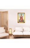 Lord Vishnu Golden Photo Frame - 16x20 Inches | Elegant Wooden Frame For Home, Office & Temple Decoration | Spiritual Wall & Table Decor And Gift Item (F9679)