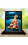 Car Desk/Table Top Lord Hanuman Wooden Photo Stand 3x4 Inches, Compact & Stylish Spiritual Display For Car, Home & Office (Pack Of 1) (F14646)