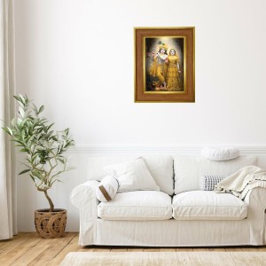 Lord Radha And Krishna Photo Frame 10x14 Inches-Brown Wooden Frame For Home, Office & Temple Decoration And Gifting (F6253) Lord Radha And Krishna Photo Frame 10x14 Inches-Brown Wooden Frame For Home, Office & Temple Decoration And Gifting (F6253)