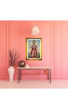 Lord Vishnu Golden Photo Frame - 18x22 Inches | Elegant Wooden Frame For Home, Office & Temple Decoration | Spiritual Wall & Table Decor And Gift Item (F9508)