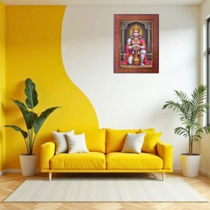 Lord Vishnu Photo Frame 15X19 Inch Religious Wall & Table Decor Frame | Lord Vishnu Spiritual Photo Frame For Home, Temple & Office | Decorative Hindu God & Goddess Frame (Pack Of 1) (F17998)