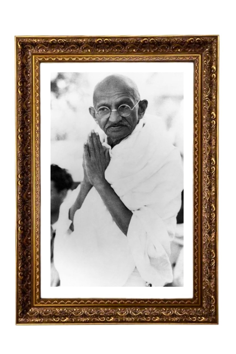 Mahatma Gandhi Big Photo Frame - 20x28 Inches For Home,Temple & Office Decoration (F11263)