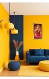 Devi Durga Digital Golden Color Photo Frame | Hindu Religious Wall Decor | 8x15 Inches - Inspirational Wall Art For Office, Home Decor - Ideal Spiritual Gift (F10196)
