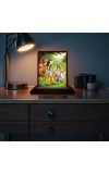Car Desk/Table Top Lord Krishna Wooden Photo Stand 3x4 Inches, Compact & Stylish Spiritual Display For Car, Home & Office (Pack Of 1) (F14271)